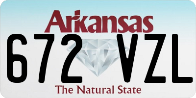 AR license plate 672VZL