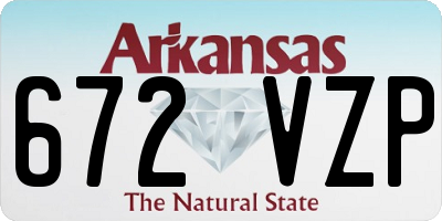 AR license plate 672VZP