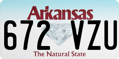 AR license plate 672VZU