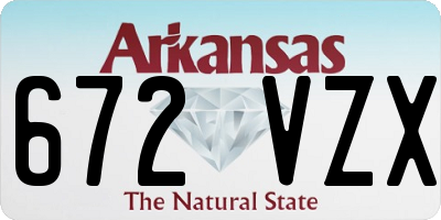 AR license plate 672VZX