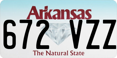 AR license plate 672VZZ