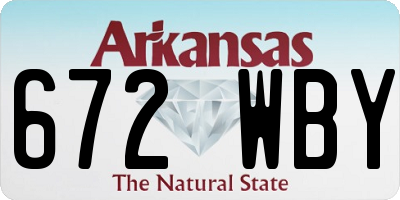 AR license plate 672WBY