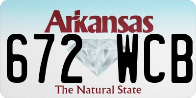 AR license plate 672WCB