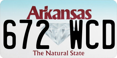 AR license plate 672WCD