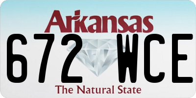 AR license plate 672WCE
