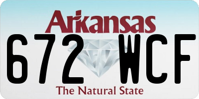 AR license plate 672WCF