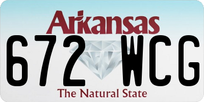 AR license plate 672WCG