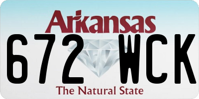 AR license plate 672WCK
