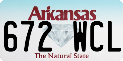 AR license plate 672WCL