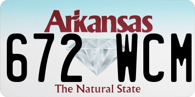 AR license plate 672WCM