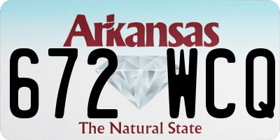 AR license plate 672WCQ