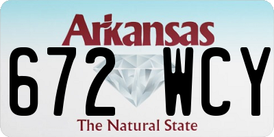AR license plate 672WCY