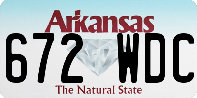 AR license plate 672WDC