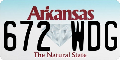 AR license plate 672WDG