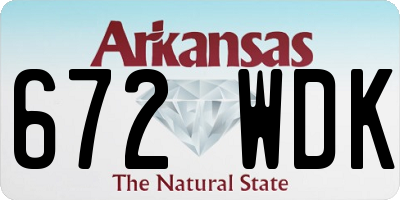AR license plate 672WDK
