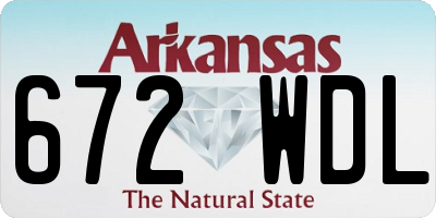 AR license plate 672WDL