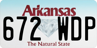 AR license plate 672WDP