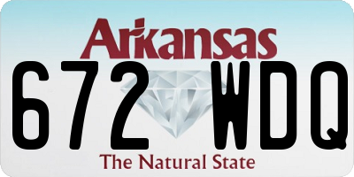AR license plate 672WDQ