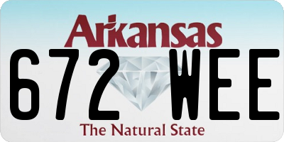 AR license plate 672WEE
