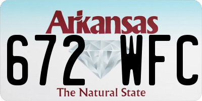 AR license plate 672WFC