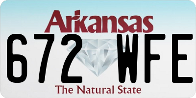 AR license plate 672WFE