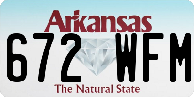 AR license plate 672WFM
