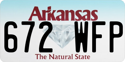 AR license plate 672WFP