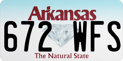 AR license plate 672WFS