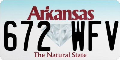 AR license plate 672WFV