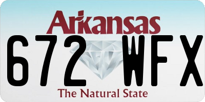 AR license plate 672WFX