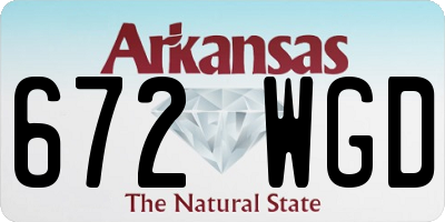 AR license plate 672WGD
