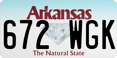 AR license plate 672WGK