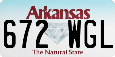 AR license plate 672WGL