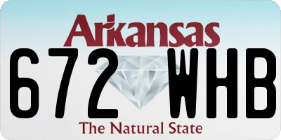 AR license plate 672WHB