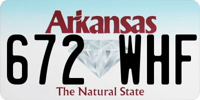 AR license plate 672WHF