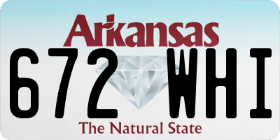 AR license plate 672WHI