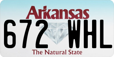 AR license plate 672WHL