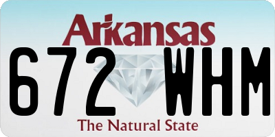 AR license plate 672WHM