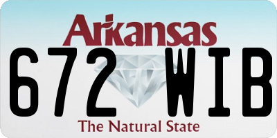 AR license plate 672WIB