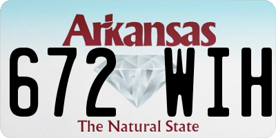 AR license plate 672WIH