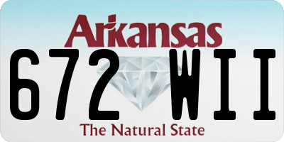 AR license plate 672WII