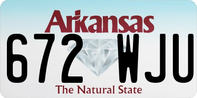 AR license plate 672WJU