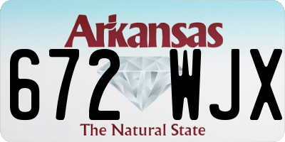 AR license plate 672WJX