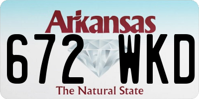 AR license plate 672WKD