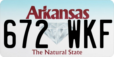 AR license plate 672WKF