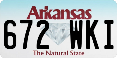 AR license plate 672WKI