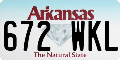 AR license plate 672WKL