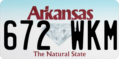 AR license plate 672WKM