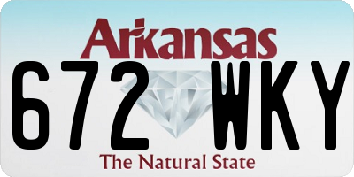 AR license plate 672WKY