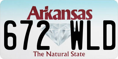 AR license plate 672WLD